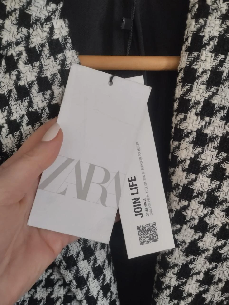 Zara Manteau structuré pied-de-poule XS Neuf avec étiquettes – photo 9